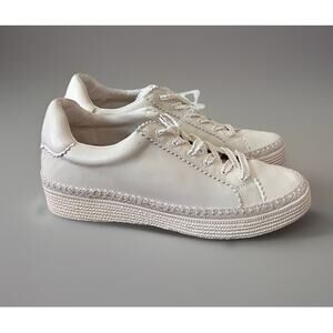 Dolce Vita Ivory Platform Sneakers 10.5. Scalloped Stitch Espadrille Sole